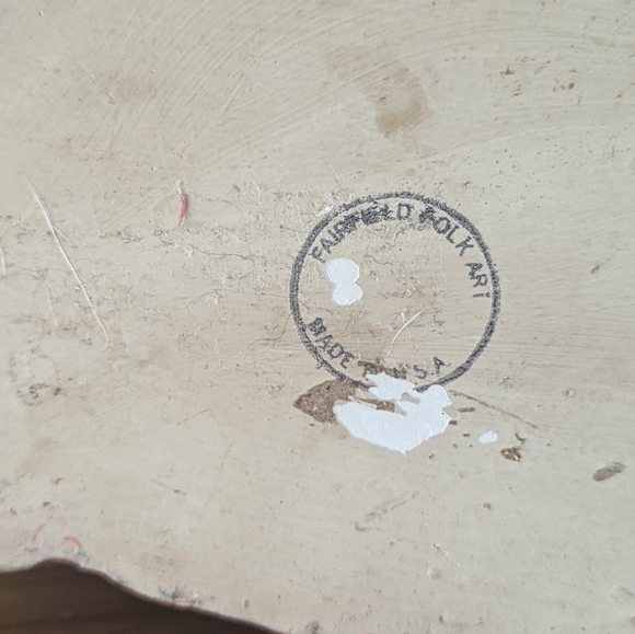 Vintage Santa. Fairfield Folkart, made in USA, chalkware. 10" - Picture 5 of 5